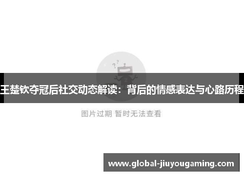 王楚钦夺冠后社交动态解读：背后的情感表达与心路历程