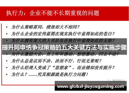 提升阿申纳争冠策略的五大关键方法与实施步骤